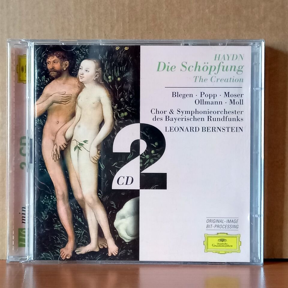 HAYDN: DIE SCHÖPFUNG / THE CREATION / BLEGEN, POPP, MOSER, OLLMANN, MOLL / CHOR & SYMPHONIEORCHESTER DES BAYERISCHEN RUNDFUNKS, LEONARD BERNSTEIN (1997) - 2CD 2.EL