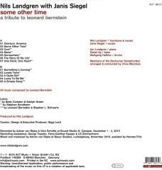 NILS LANDGREN JANIS SIEGEL - SOME OTHER TIME / A TRIBUTE TO LEONARD BERNSTEIN (2016) - LP ACT MUSIC 180GR SIFIR PLAK