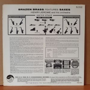 BRAZEN BRASS FEATURES SAXES / HENRY JEROME AND HIS ORCHESTRA (1961) - LP 2.EL PLAK
