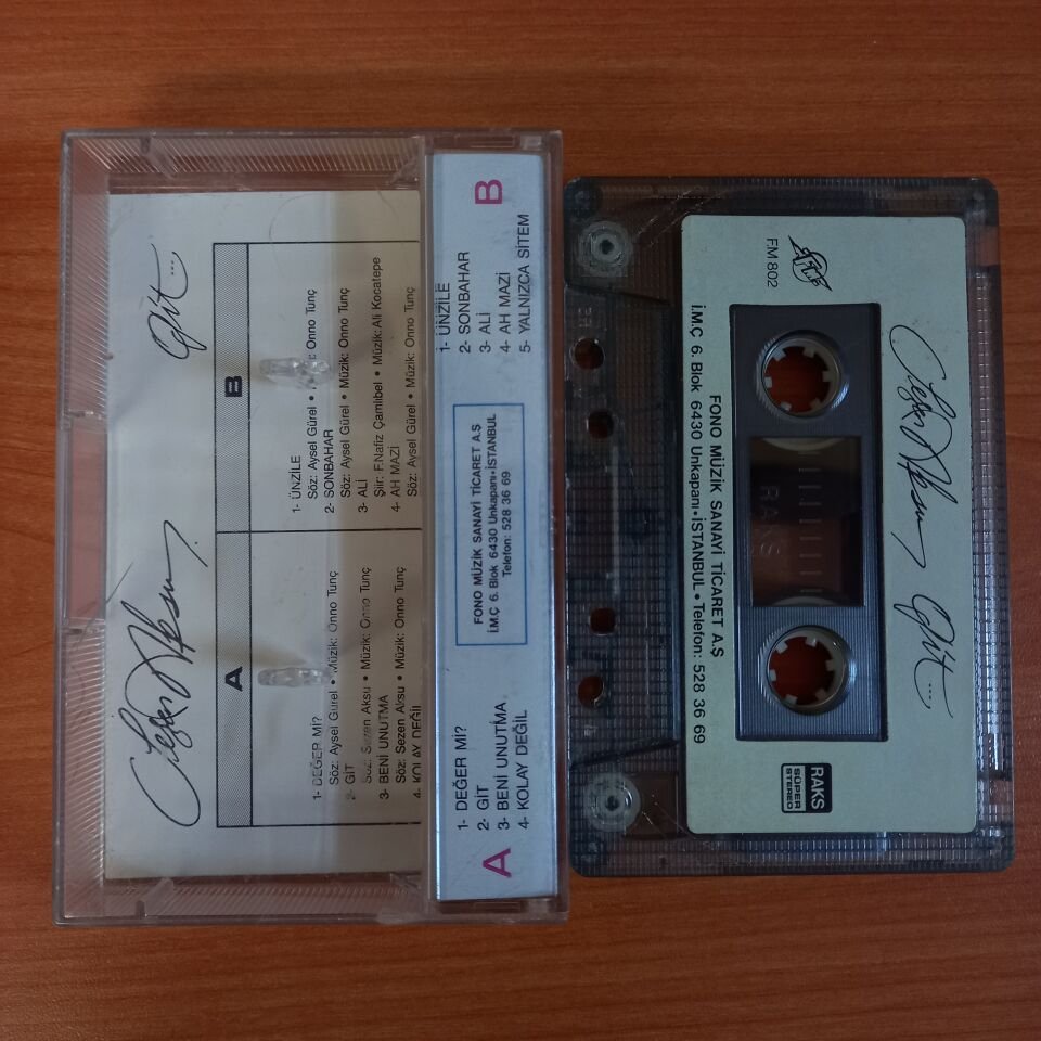 SEZEN AKSU - GİT... (1986) - KASET 2.EL