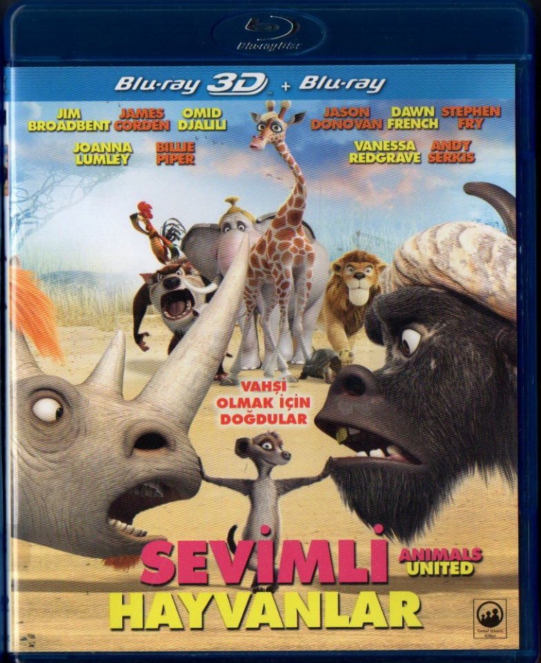 ANIMALS UNITED - SEVİMLİ HAYVANLAR - ANİMASYON - 2D+3D BLU-RAY 2.EL