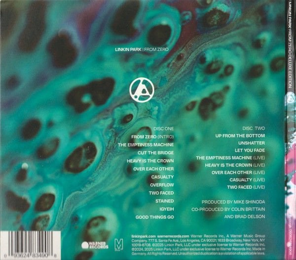 LINKIN PARK – FROM ZERO (2025) - 2CD DELUXE EDITION DIGISLEEVE AMBALAJINDA SIFIR