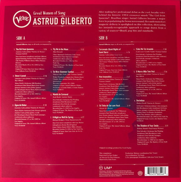 ASTRUD GILBERTO – GREAT WOMEN OF SONG (2023) - LP COMPILATION SIFIR PLAK