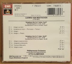 BEETHOVEN - SYMPHONY NO 5 & NO 8 / OTTO KLEMPERER (1990) - CD 2.EL