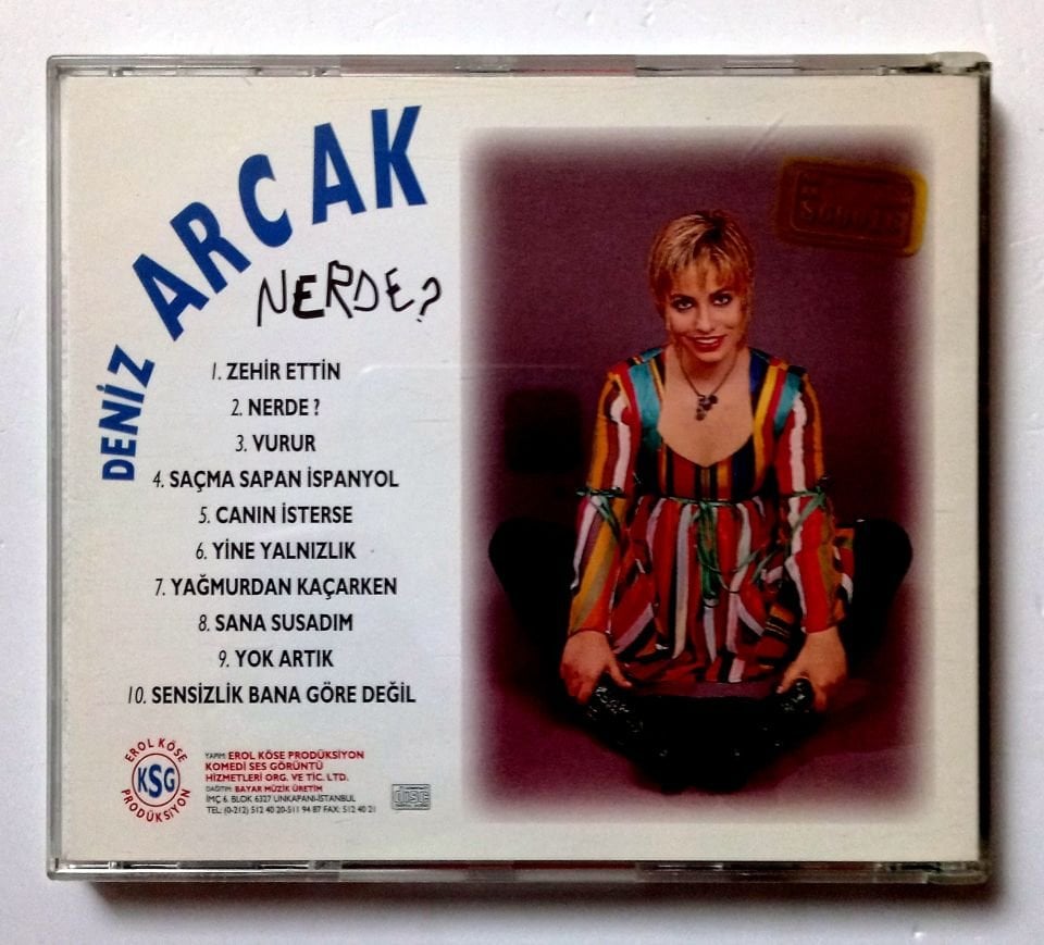 DENİZ ARCAK - NERDE? (1993) - CD 2.EL