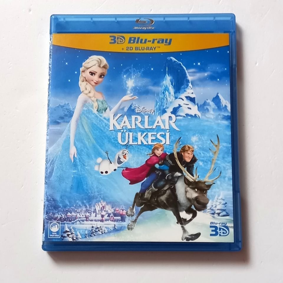 KARLAR ÜLKESİ / FROZEN - DISNEY ANİMASYON - YÖN.: CHRIS BUCK & JENNIFER LEE - BLU-RAY + BLU-RAY 3D İKİ DİSK 2.EL