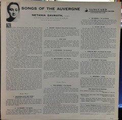 SONGS OF THE AUVERGNE - NETANIA DAVRATH, PIERRE DE LA ROCHE - PLAK 2.EL