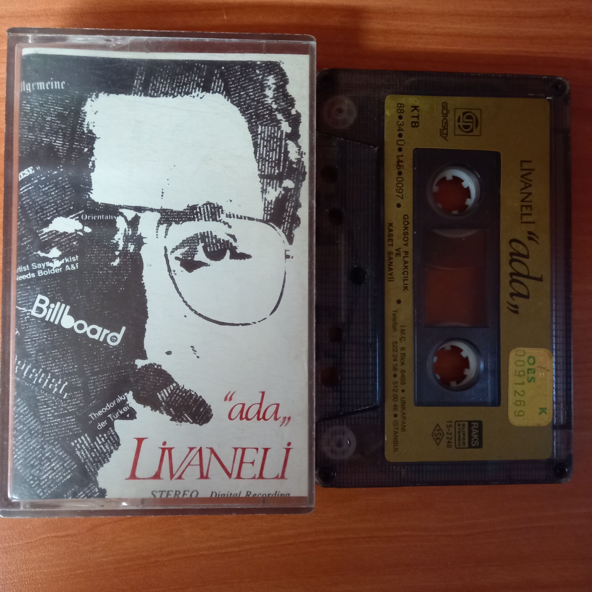 ZÜLFÜ LİVANELİ - ADA (1988) - KASET 2.EL