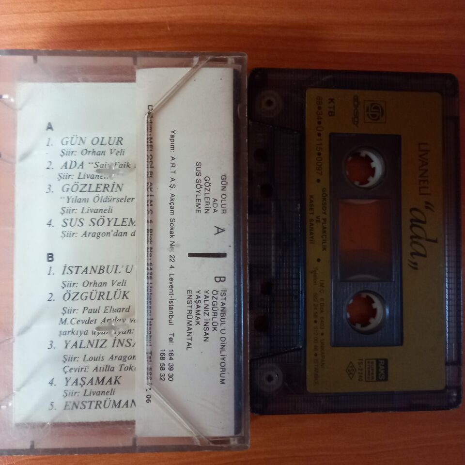ZÜLFÜ LİVANELİ - ADA (1988) - KASET 2.EL