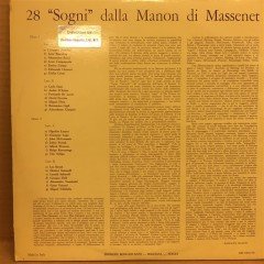 28 ''SOGNI'' DALLA MANON DI MASSENET - 2PLAK 2.EL