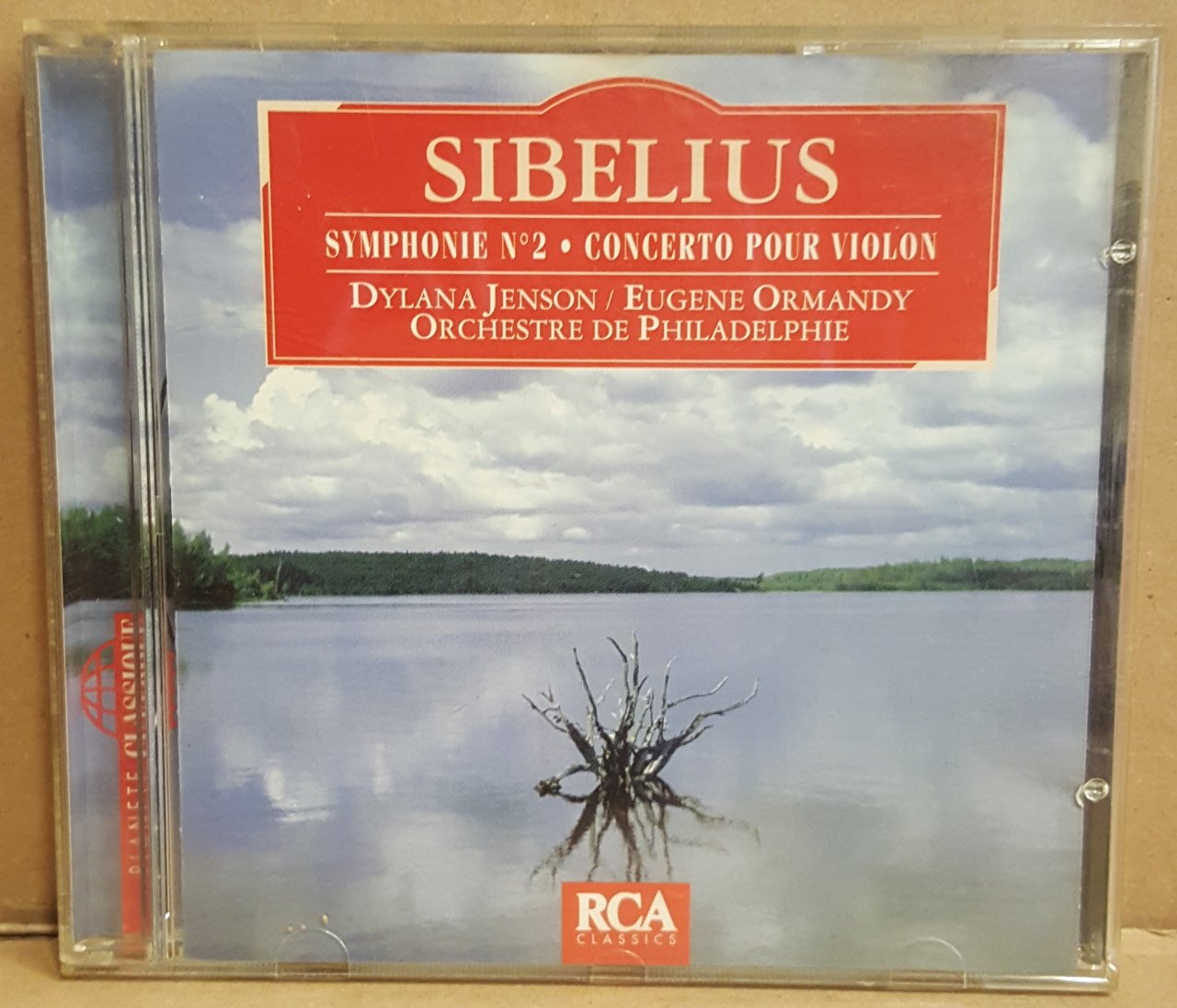 SIBELIUS - SYMPHONY NO 2 / CONCERTO FOR VIOLIN / DYLANA JENSON EUGENE ORMANDY (1996) - CD 2.EL