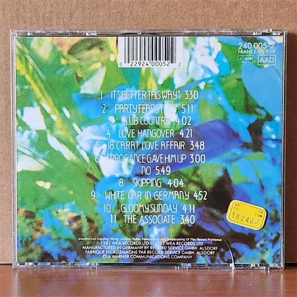 ASSOCIATES – SULK (1982) - CD 2.EL