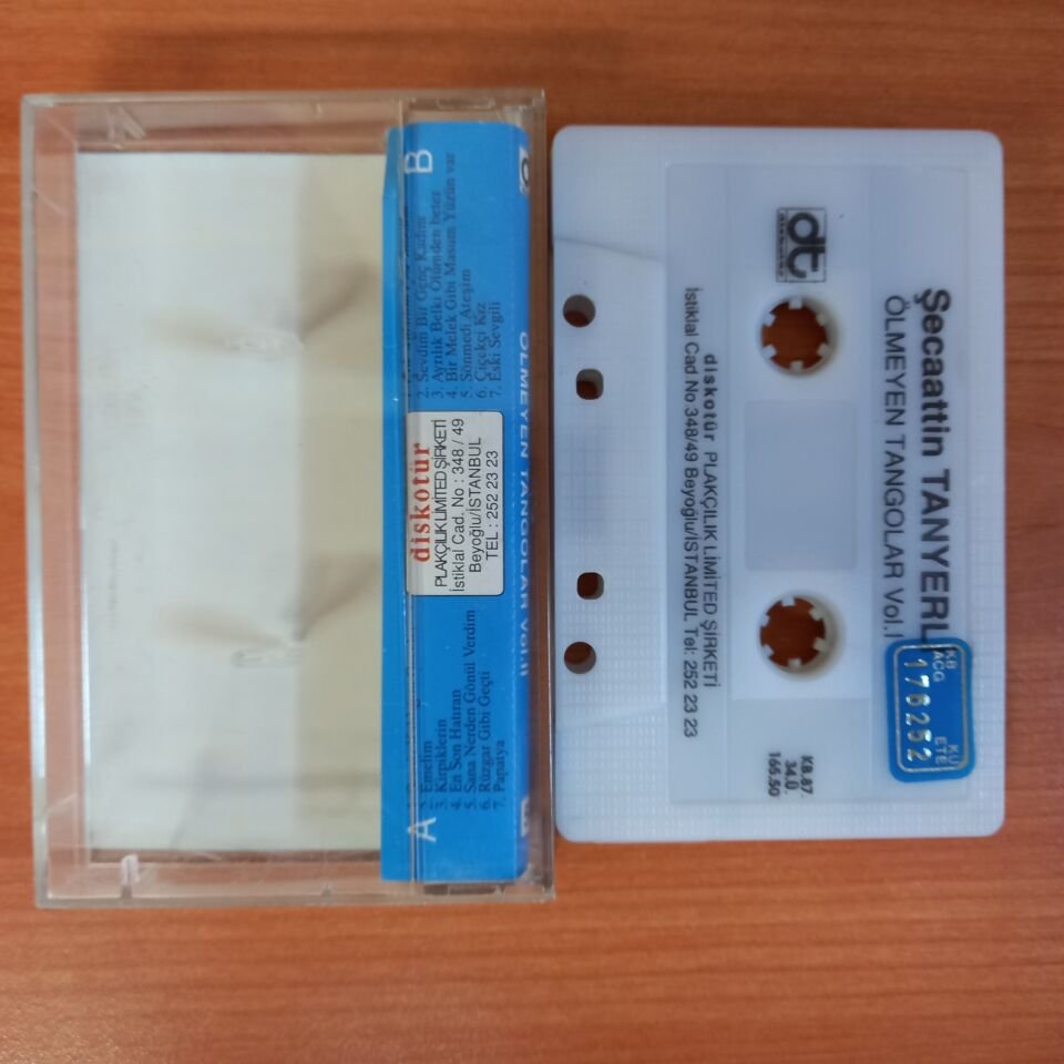 ŞECAATTİN TANYERLİ - ÖLMEYEN TANGOLAR VOL.1 (1987) - KASET 2.EL