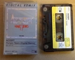 ACCEPT - HUNGRY YEARS (DIGITAL REMIX) CASSETTE 1988 PLAKSAN MADE IN TURKEY ''USED''