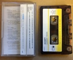 ACCEPT - HUNGRY YEARS (DIGITAL REMIX) CASSETTE 1988 PLAKSAN MADE IN TURKEY ''USED''