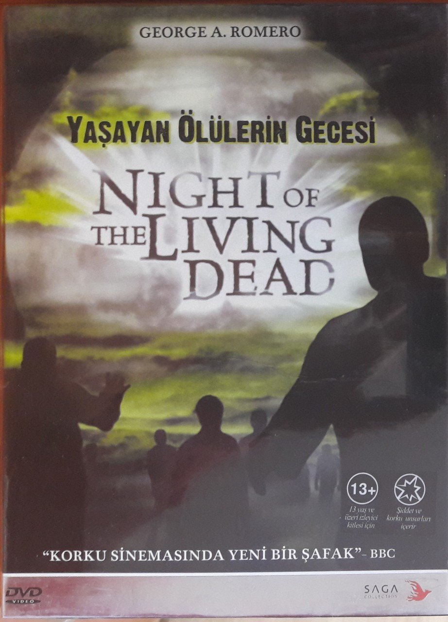 YAŞAYAN ÖLÜLERİN GECESİ - NIGHT OF THE LIVING DEAD - DUANE JONES - 2DVD 2.EL