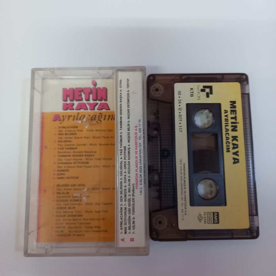 METİN KAYA - AYRILACAĞIM (1990) - KASET 2.EL