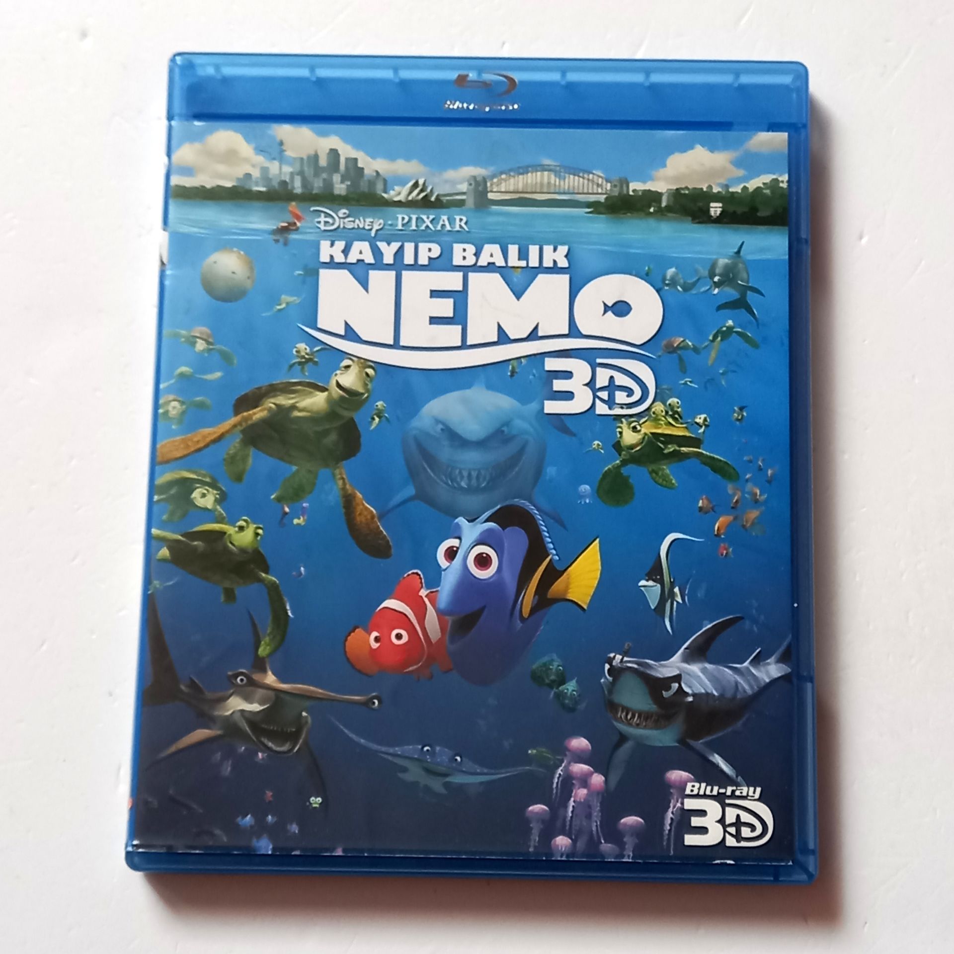 KAYIP BALIK NEMO 3D / FINDING NEMO - PIXAR ANİMASYON - YÖN.: ANDREW STANTON - İKİ DİSK BLU-RAY + BLU-RAY 3D  2.EL
