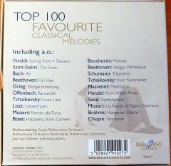 TOP 100 FAVOURITE CLASSICAL MELODIES / VIVALDI BACH MOZART CHOPIN BIZET SATIE 5CD 2.EL