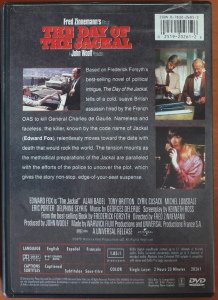 The DAY OF The JACKAL - EDWARD FOX - DVD 2.EL 1. BÖLGE TR ALTYAZI YOKTUR