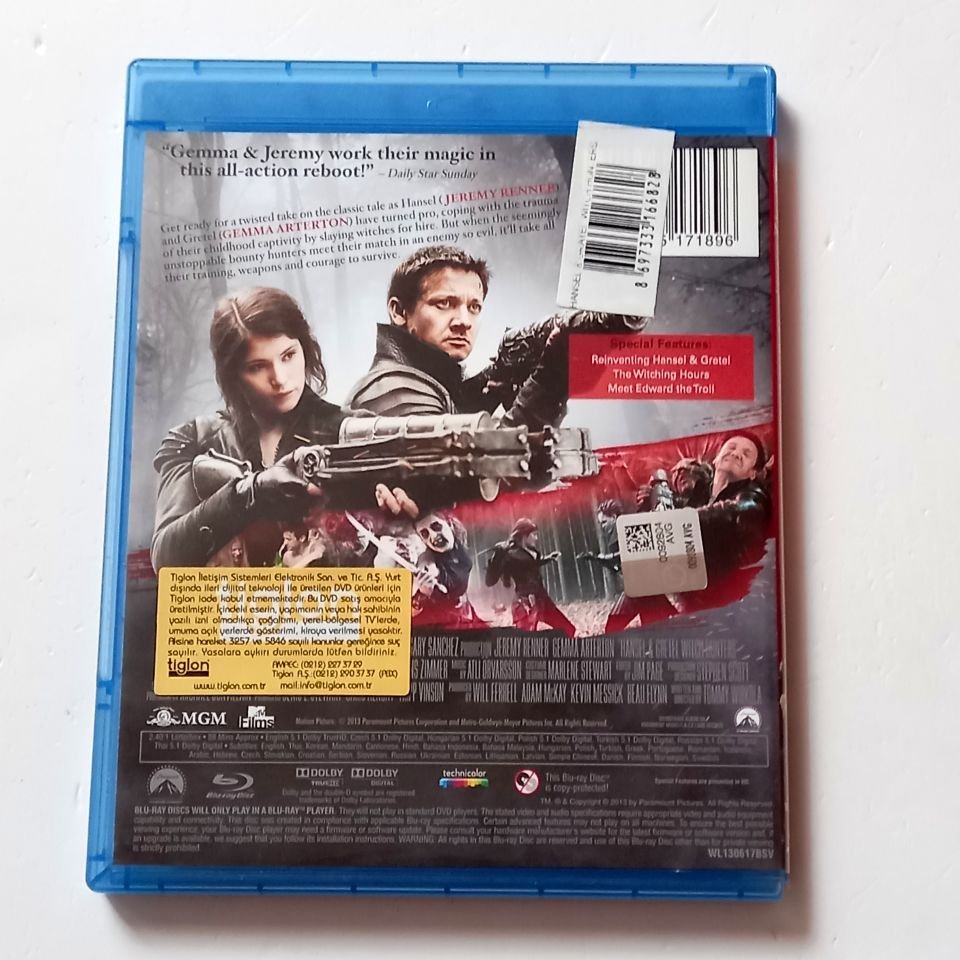 HANSEL & GRETEL WITCH HUNTERS - JEREMY RENNER, GEMMA ARTERTON - YÖN.:TOMMY WIRKOLA - BLU-RAY 2.EL