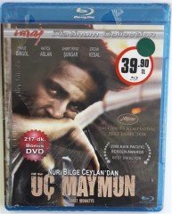 ÜÇ MAYMUN - YAVUZ BİNGÖL - HATİCE ASLAN - ERCAN KESAL - NURİ BİLGE CEYLAN - BLU-RAY+DVD SIFIR
