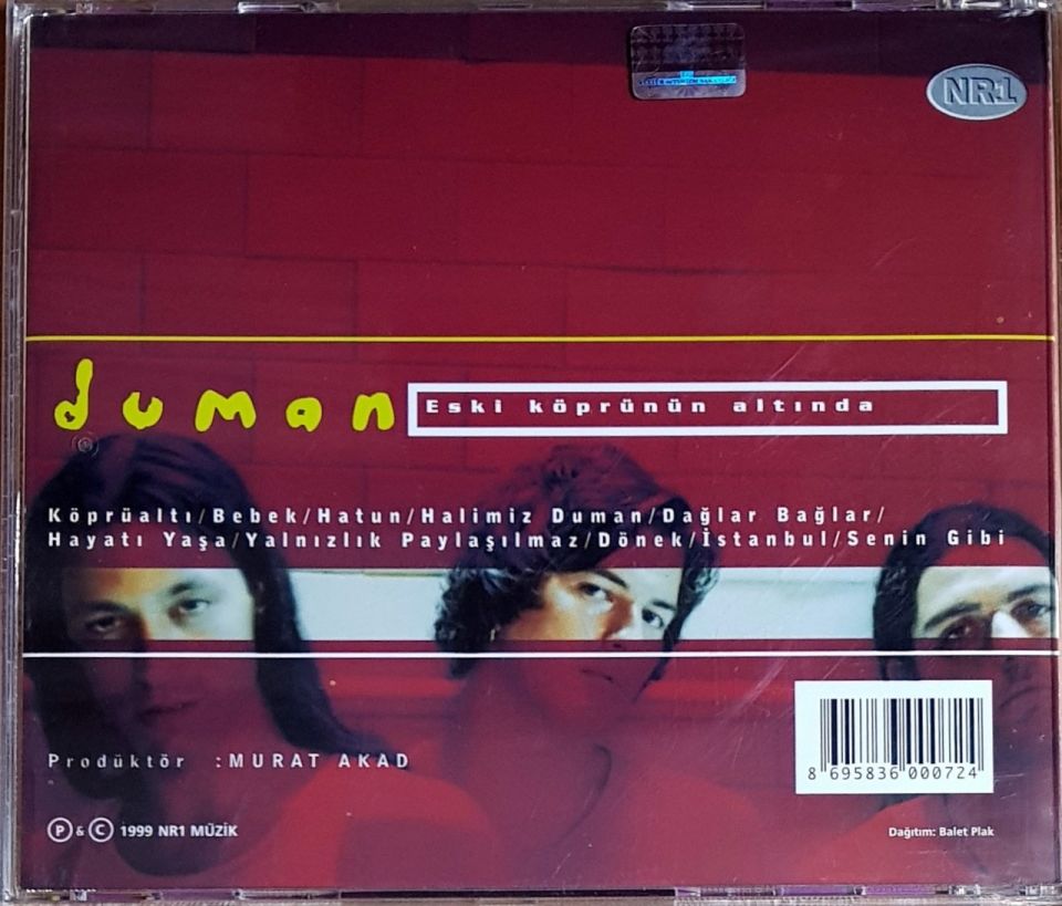 DUMAN - ESKİ KÖPRÜNÜN ALTINDA (1999) - CD NR1 MÜZİK CD 2.EL