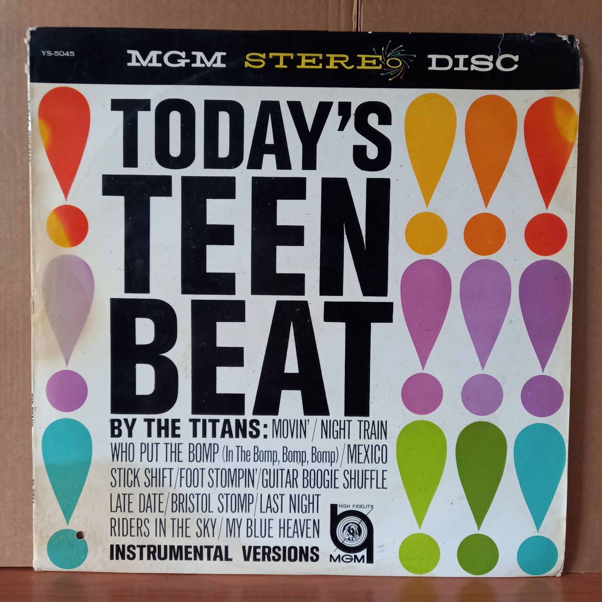 THE TITANS – TODAY'S TEEN BEAT (1962) - LP 2.EL PLAK