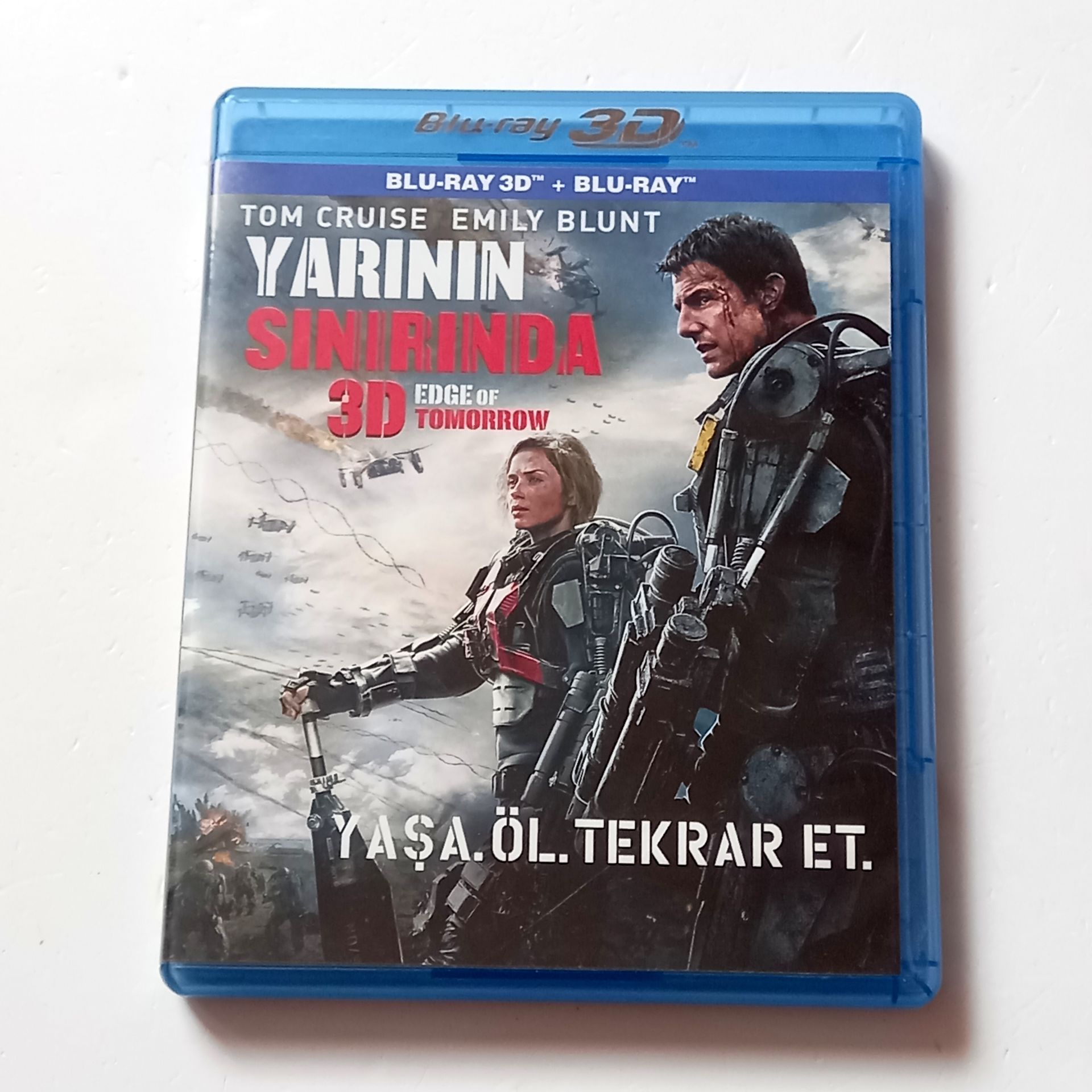 YARININ SINIRINDA 3D / EDGE OF TOMORROW - TOM CRUISE, EMILY BLUNT - YÖN.:DOUG LIMAN - İKİ DİSK BLU-RAY + BLU-RAY 3D 2.EL