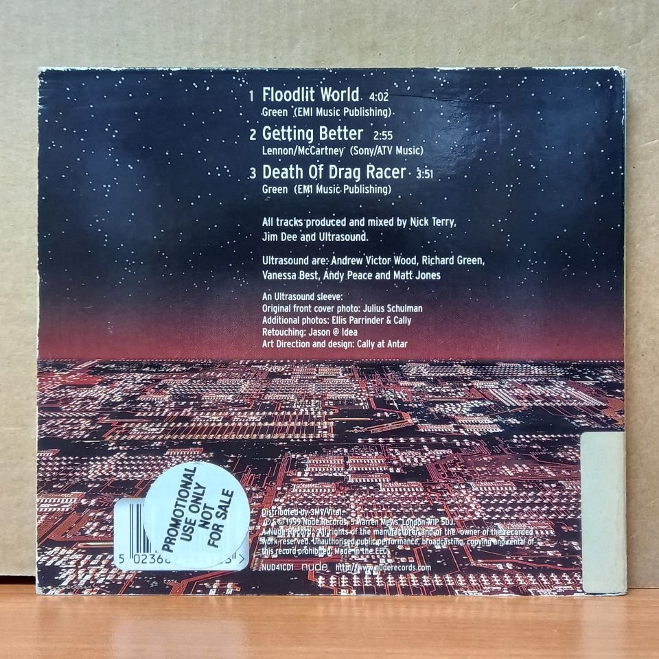 ULTRASOUND - FLOODLIT WORLD (1999) - CDSINGLE 2.EL