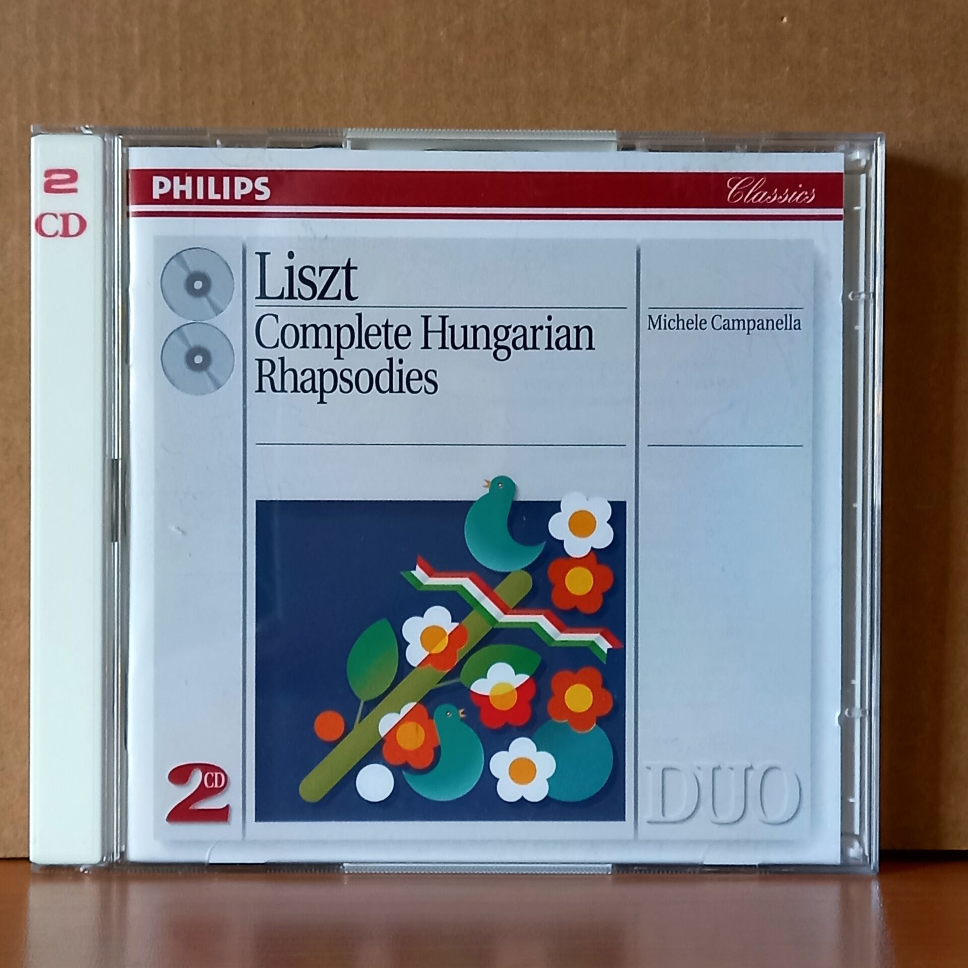 LISZT: COMPLETE HUNGARIAN RHAPSODIES / MICHELE CAMPANELLA (1993) - 2CD 2.EL