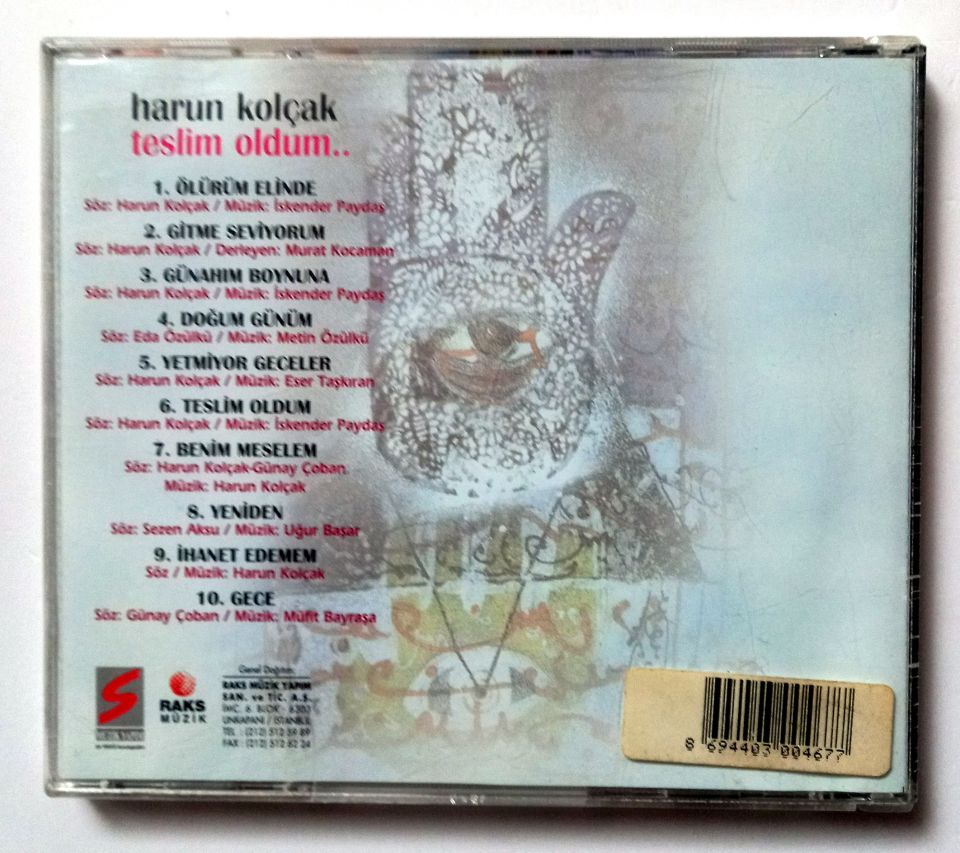HARUN KOLÇAK - TESLİM OLDUM (1998) - CD 2.EL