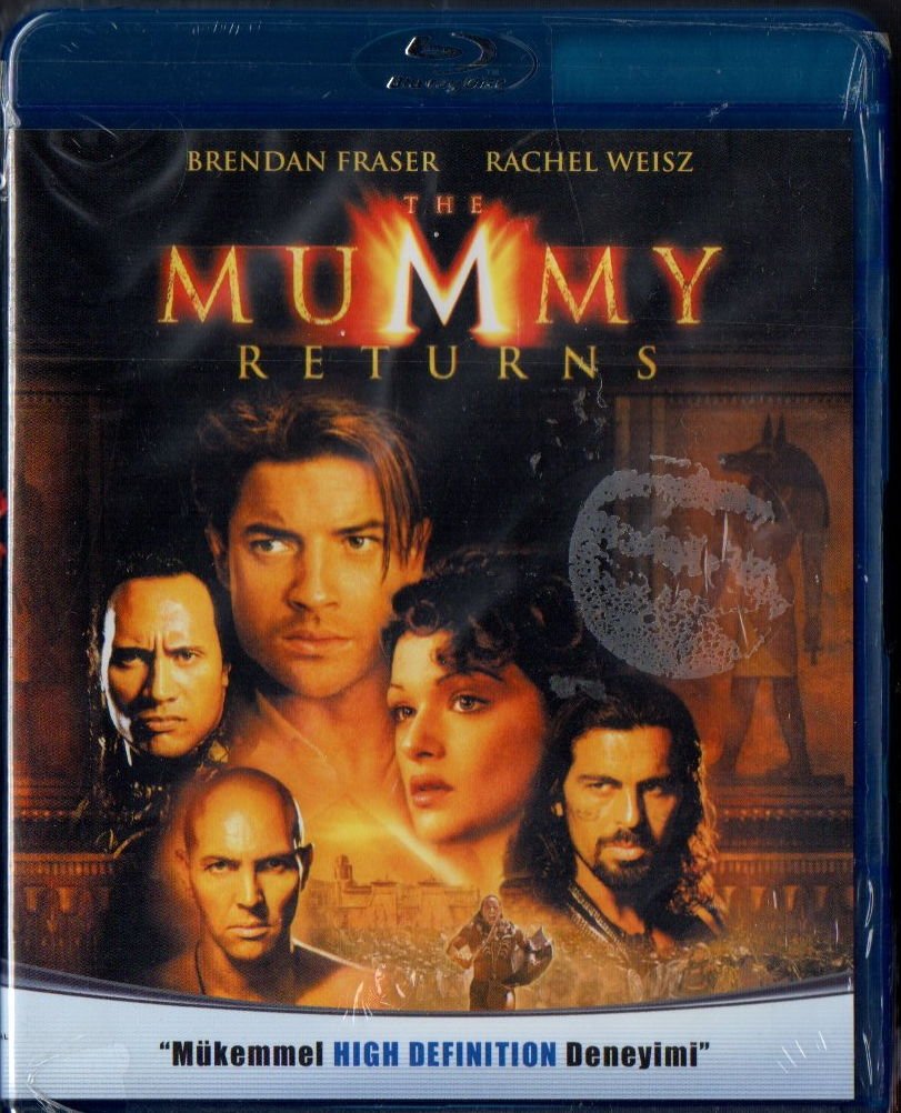 THE MUMMY RETURNS - MUMYA DÖNÜYOR - BRANDEN FRASER - BLU-RAY AMBALAJINDA SIFIR