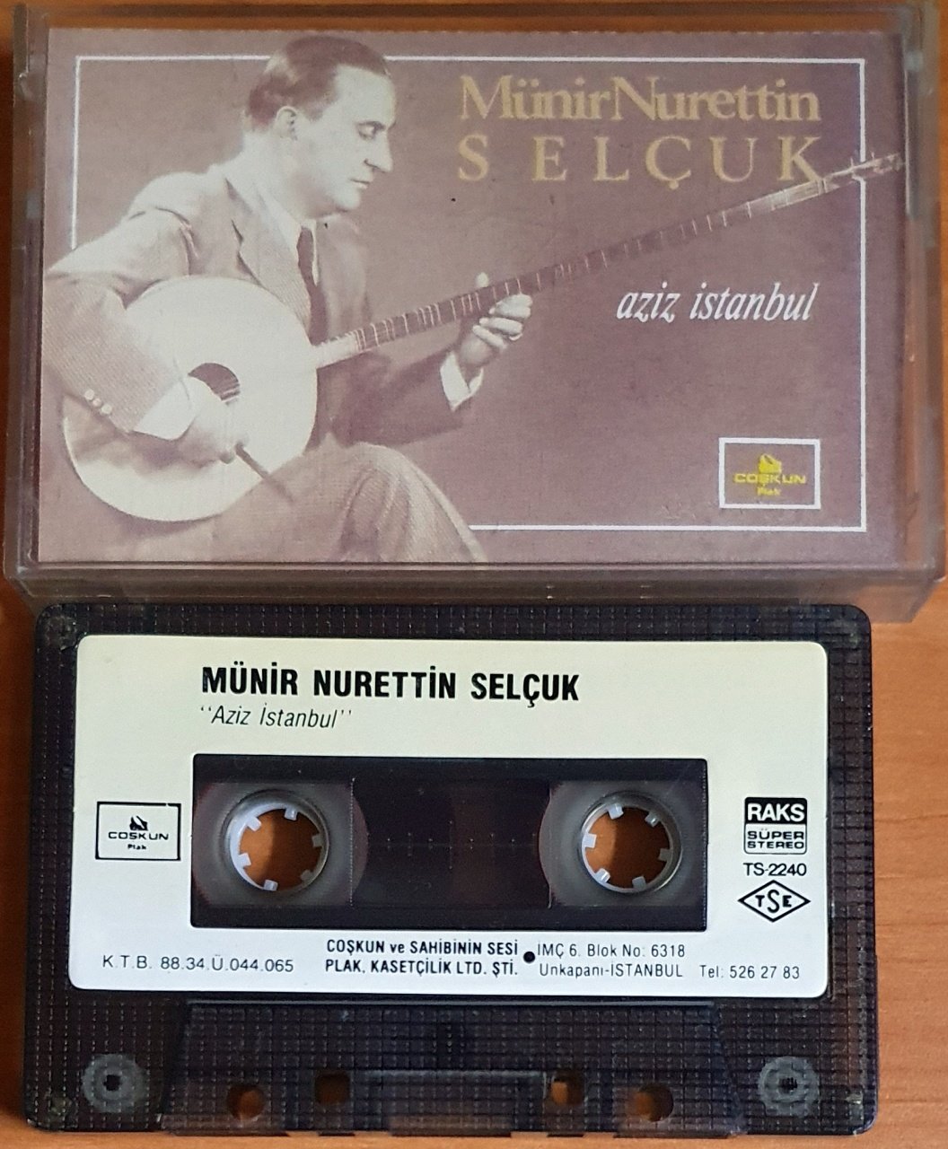 MÜNİR NURETTİN SELÇUK - AZİZ İSTANBUL (1988) - KASET 2.EL