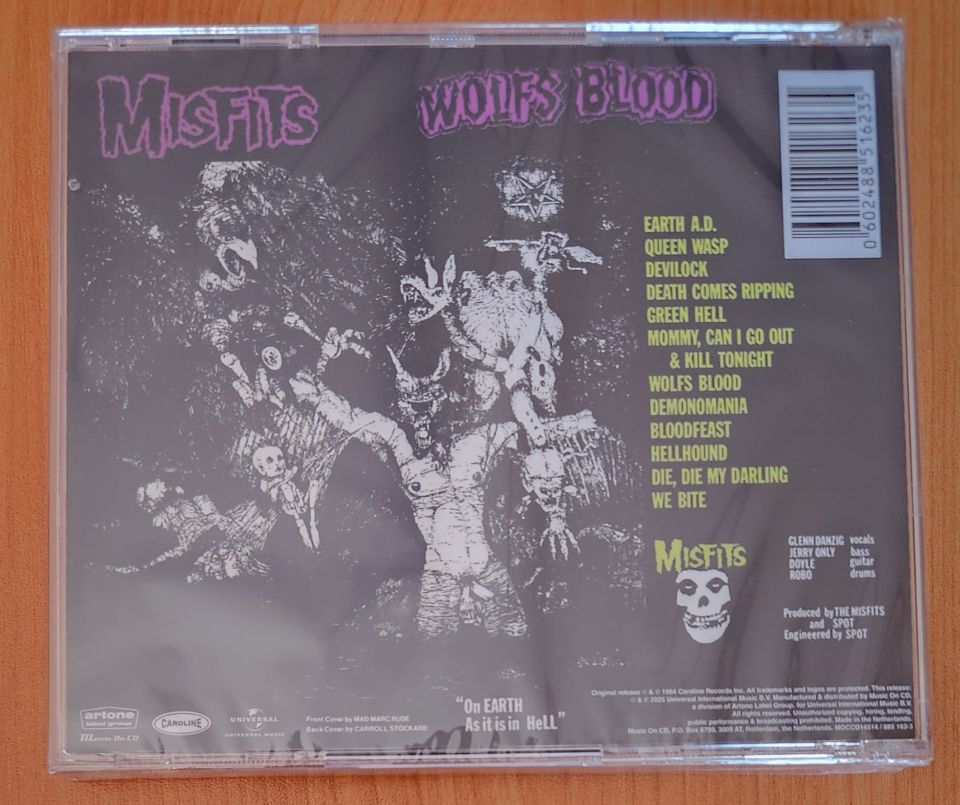 MISFITS – EARTH A.D. / WOLFS BLOOD (1984) - CD 2025 REISSUE JEWEL CASE AMBALAJINDA SIFIR