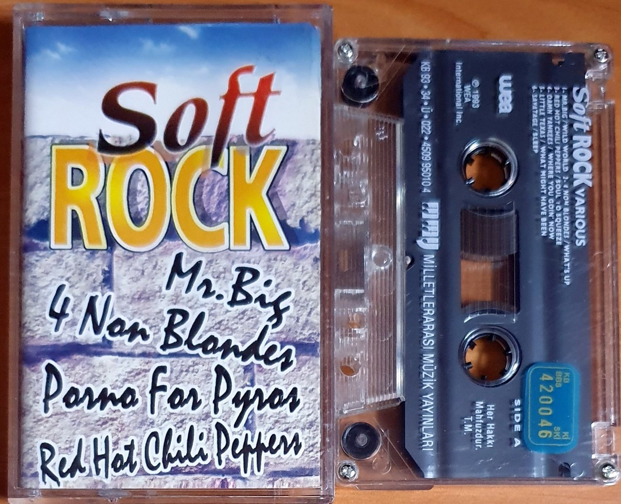 SOFT ROCK / MR. BIG, 4 NON BLONDES, RED HOT CHILI PEPPERS, PORNO FOR PYROS (1993) - KASET 2.EL