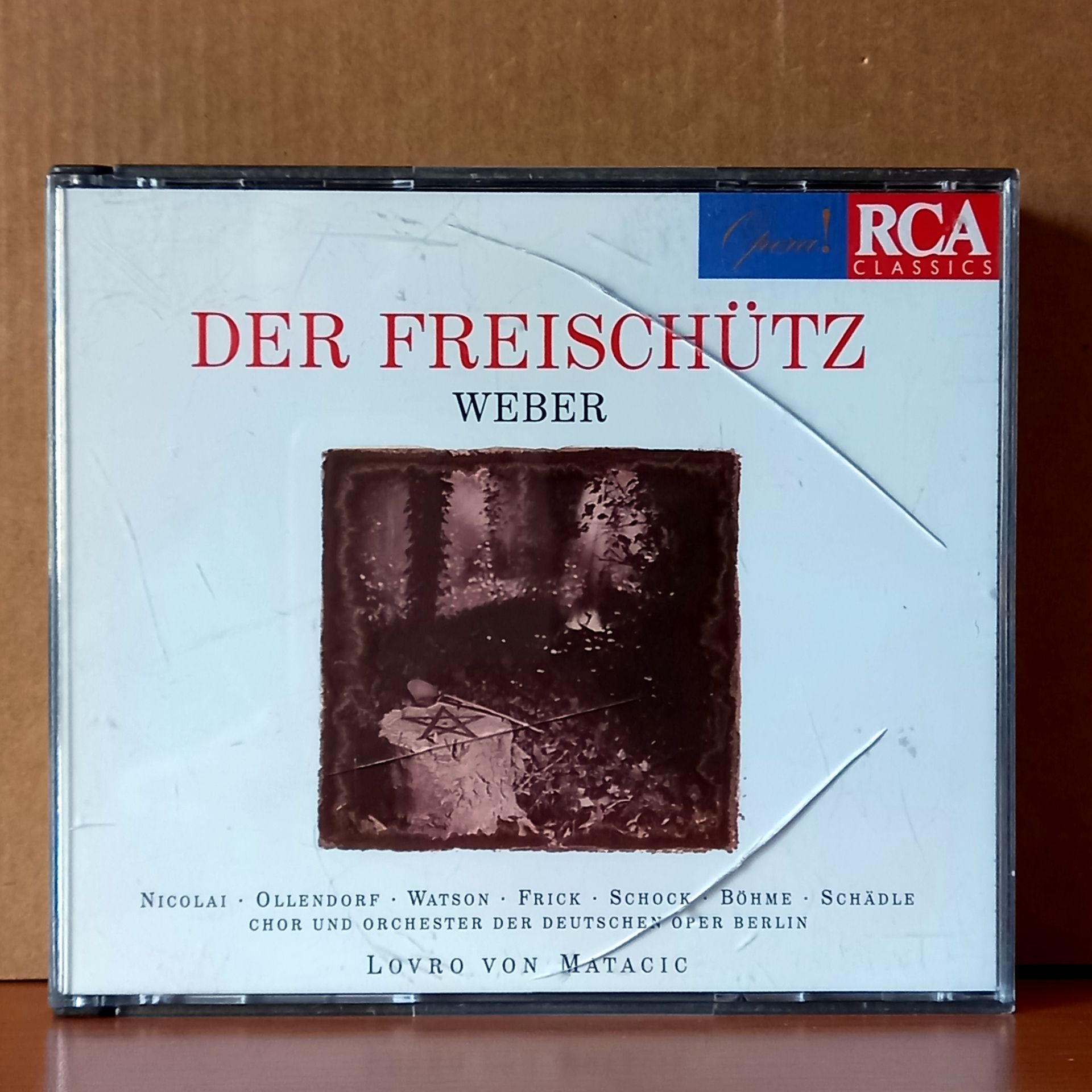 WEBER: DER FREISCHÜTZ / LOTTE SCHADLE, CLAIRE WATSON, RUDOLF SCHOCK, GOTTLOB FRICK, FRITZ OLLENDORFF, ORCHESTER DER DEUTSCHEN OPER BERLIN, CHOR DER DEUTSCHEN OPER BERLIN, LOVRO VON MATACIC (1995) - 2CD 2.EL