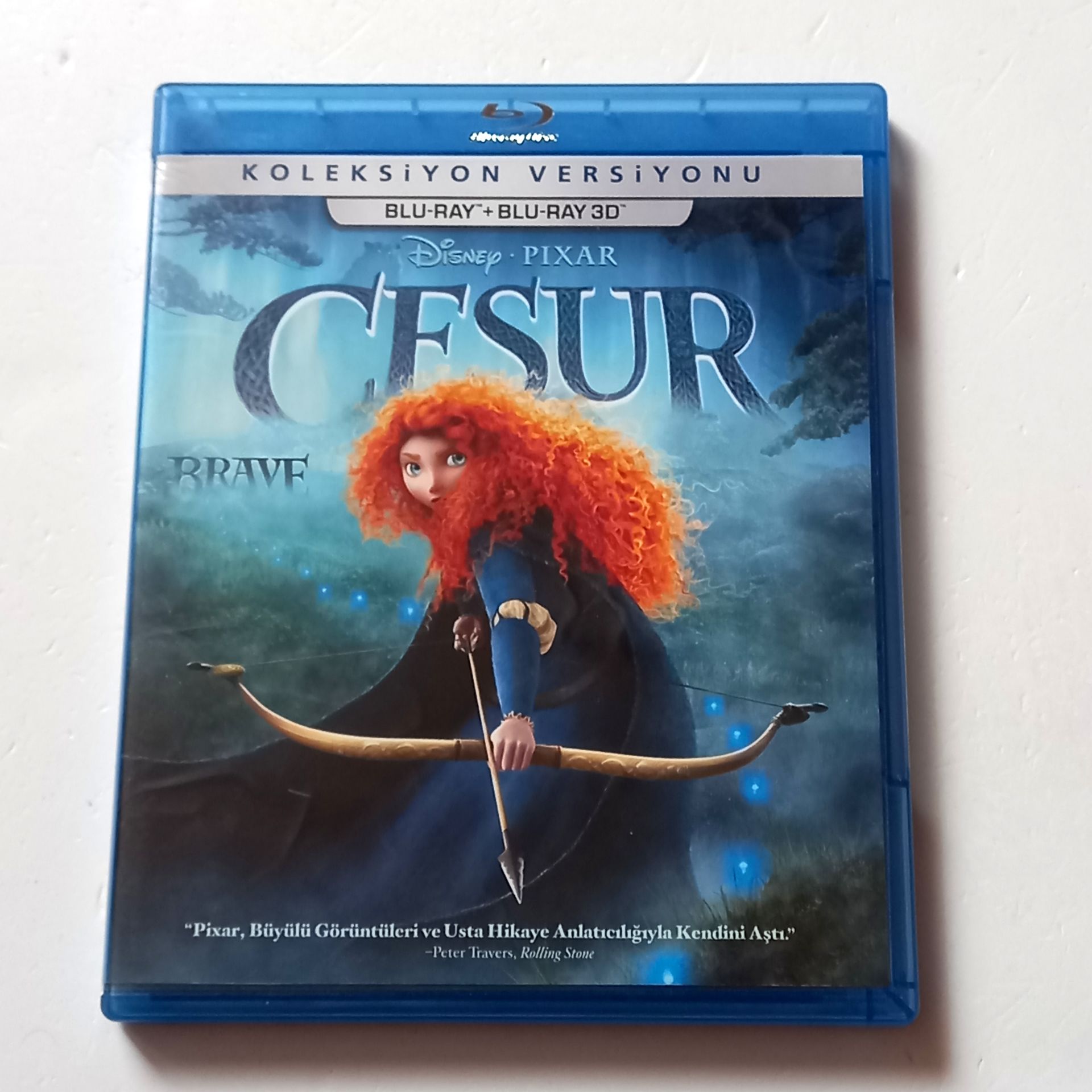 CESUR / BRAVE - PIXAR ANİMASYON - YÖN.: MARK ANDREWS, BRENDA CHAPMAN, STEVE PURCELL - İKİ DİSK BLU-RAY + BLU-RAY 3D KOLEKSİYON VERSİYONU 2.EL