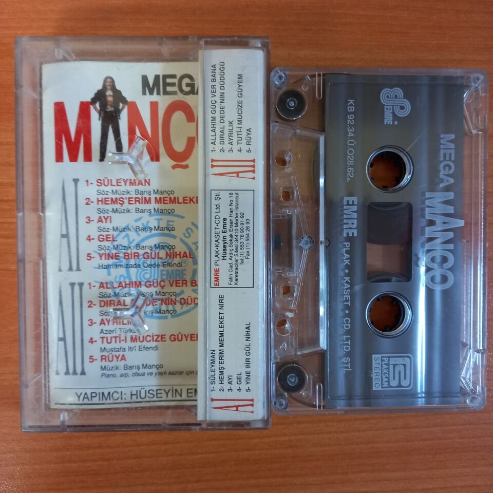 BARIŞ MANÇO - MEGA MANÇO (1992) - KASET 2.EL