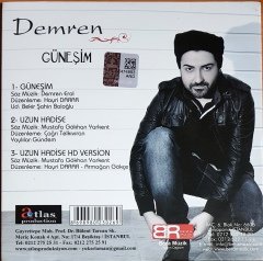 DEMREN - GÜNEŞİM (2014) ATLAS PRODUCTION SINGLE CD 2.EL