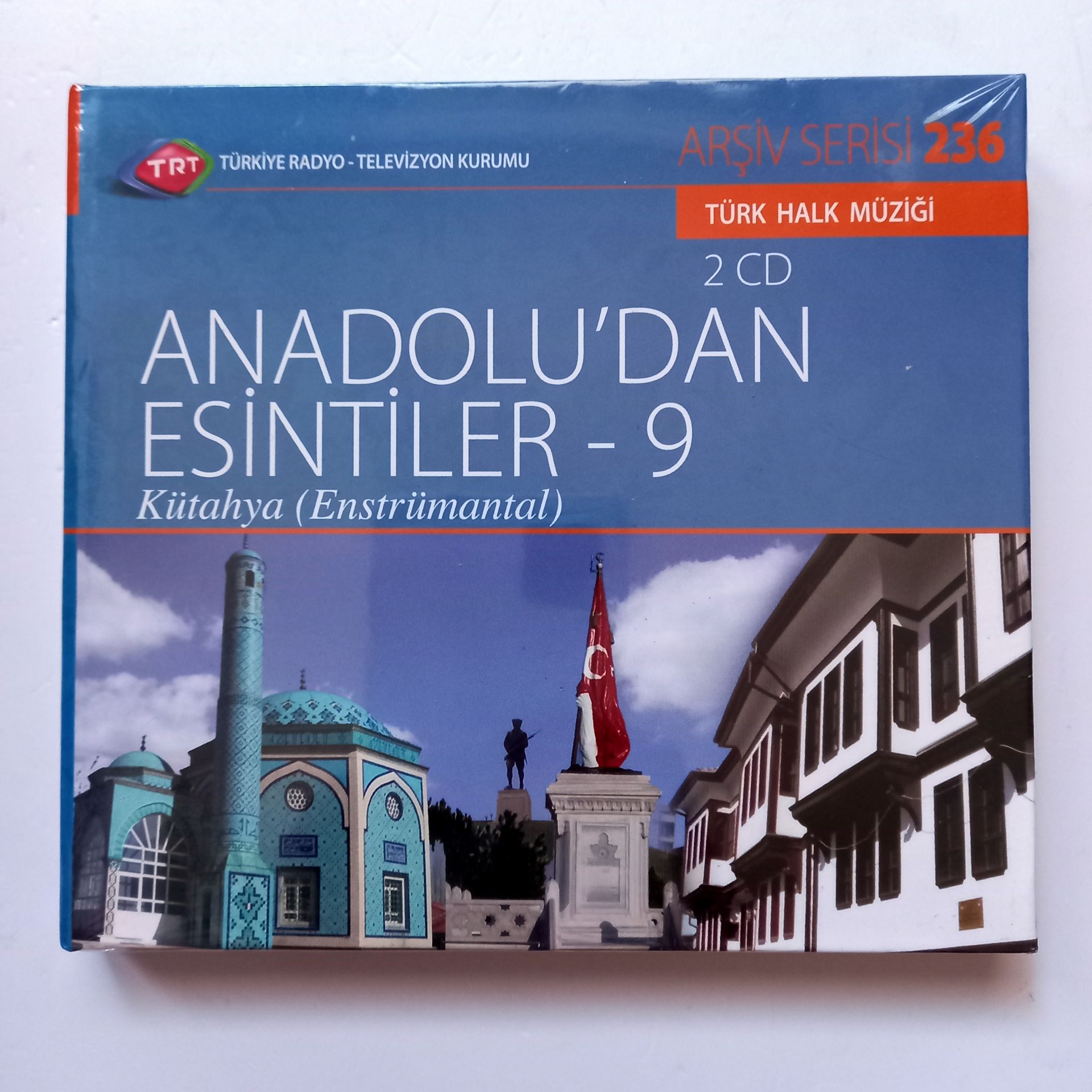 ANADOLU'DAN ESİNTİLER 9: KÜTAHYA (ENSTRÜMANTAL) / TÜRK HALK MÜZİĞİ /TRT ARŞİV SERİSİ 236 - 2CD SIFIR