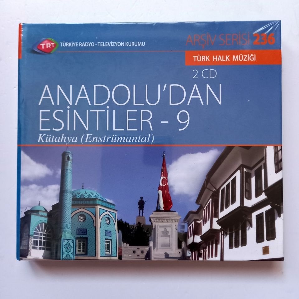 ANADOLU'DAN ESİNTİLER 9: KÜTAHYA (ENSTRÜMANTAL) / TÜRK HALK MÜZİĞİ /TRT ARŞİV SERİSİ 236 - 2CD SIFIR