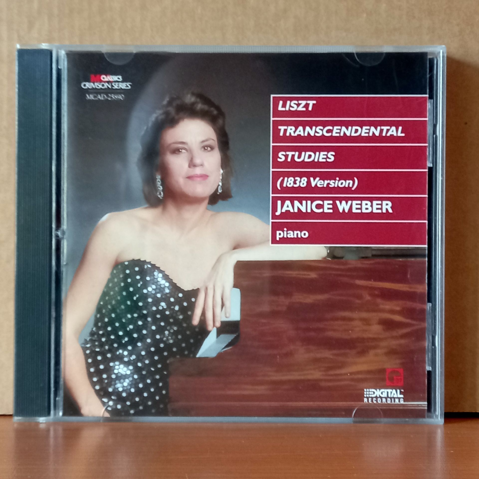 LISZT: TRANSCENDENTAL STUDIES [1838 VERSION] / JANICE WEBER (1989) - CD 2.EL