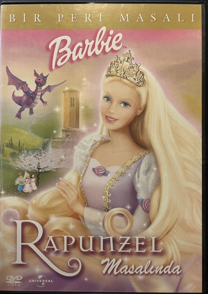 BARBIE RAPUNZEL MASALINDA - BARBIE AS RAPUNZEL - ANİMASYON DVD 2.EL