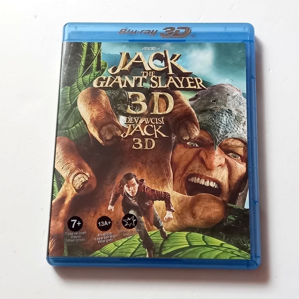 JACK THE GIANT SLAYER 3D / DEV AVCISI JACK 3D - NICHOLAS HOULT, ELEANOR TOMLINSON - YÖN.: BRYAN SINGER - İKİ DİSK BLU-RAY + BLU-RAY 3D 2.EL