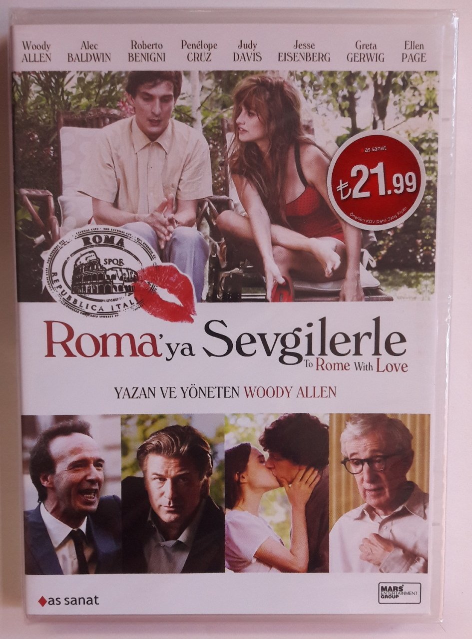 ROMA'YA SEVGİLERLE - TO ROME WITH LOVE - ROBERTO BENIGNI - ALEC BALDWIN - PENÉLOPE CRUZ - ORNELLA MUTI - WOODY ALLEN - DVD SIFIR