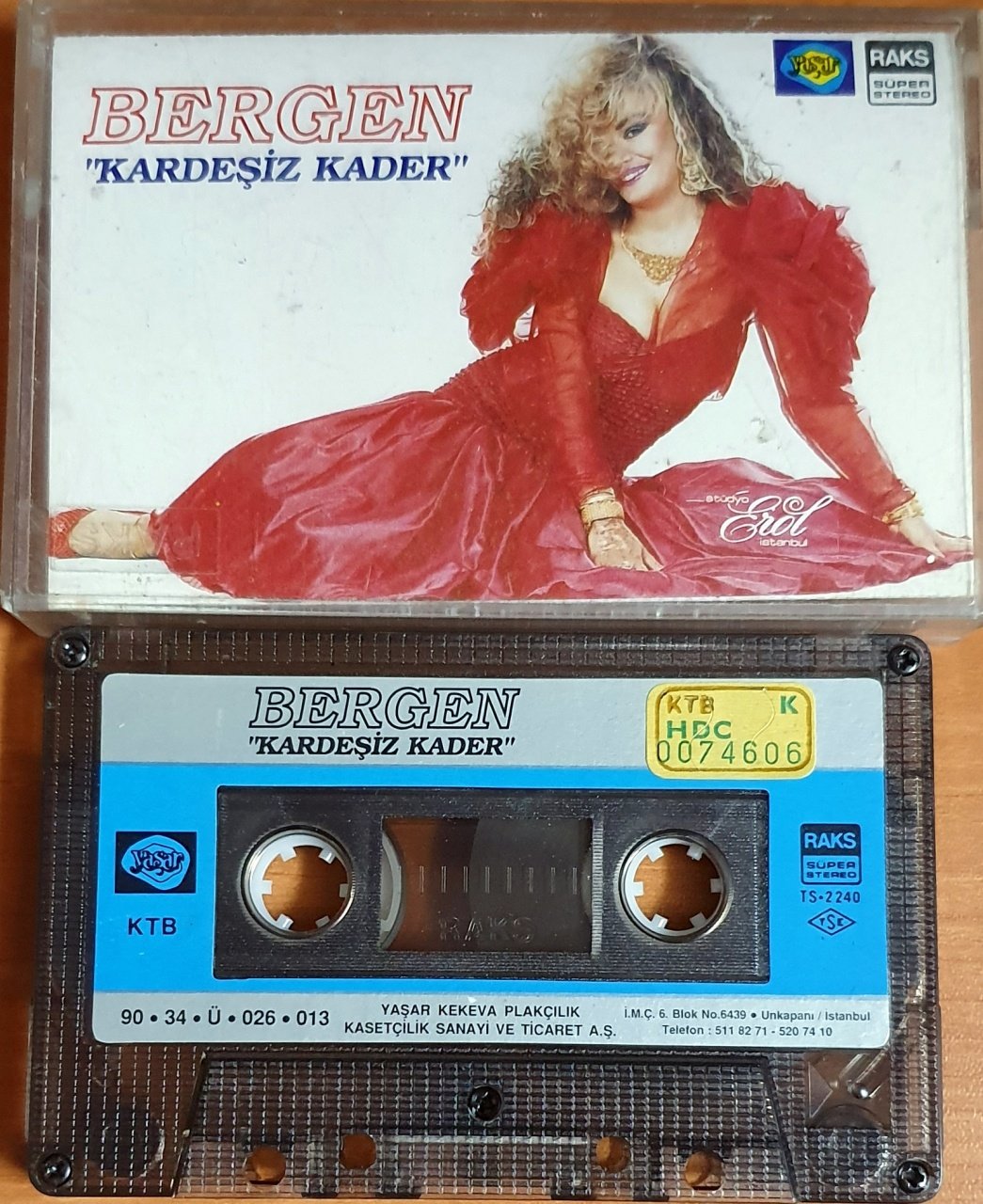 BERGEN - KARDEŞİZ KADER (1990) - KASET YAŞAR KEKEVA 2.EL