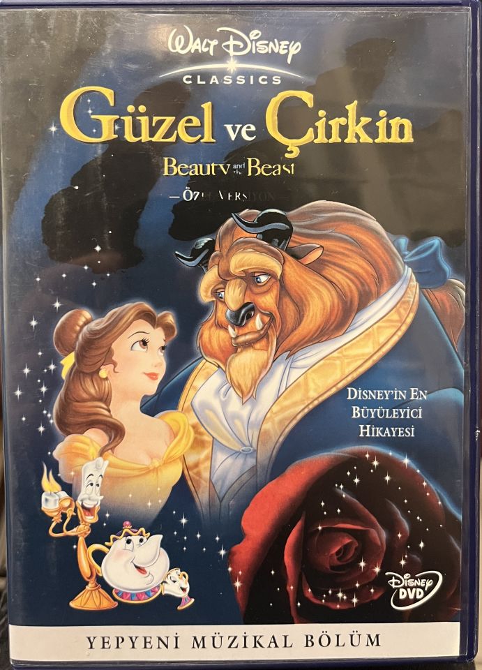 BEAUTY AND THE BEAST - GÜZEL VE ÇİRKİN - DISNEY ANİMASYONU - DVD 2.EL