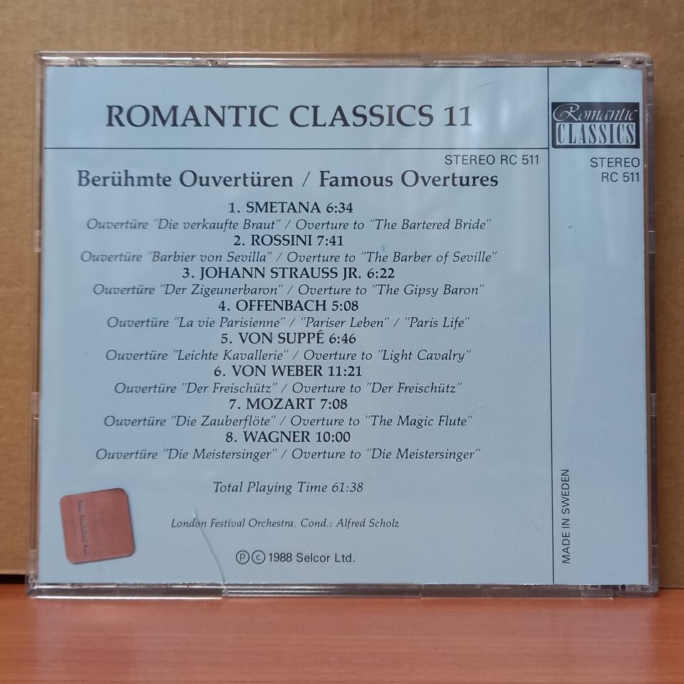 ROMANTIC CLASSICS 11 - FAMOUS OVERTURES (1988) - CD 2.EL