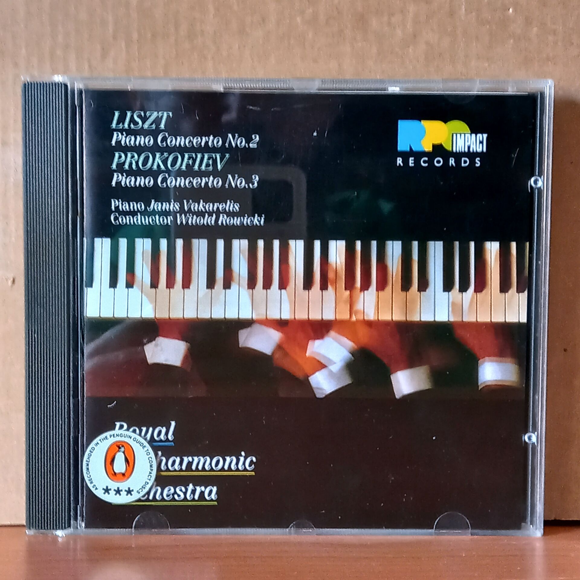 LISZT: PIANO CONCERTO NO.2 / PROKOFIEV: PIANO CONCERTO NO.3 / JANIS VAKARELIS, WITOLD ROWICKI, ROYAL PHILHARMONIC ORCHESTRA (1986) - CD 2.EL